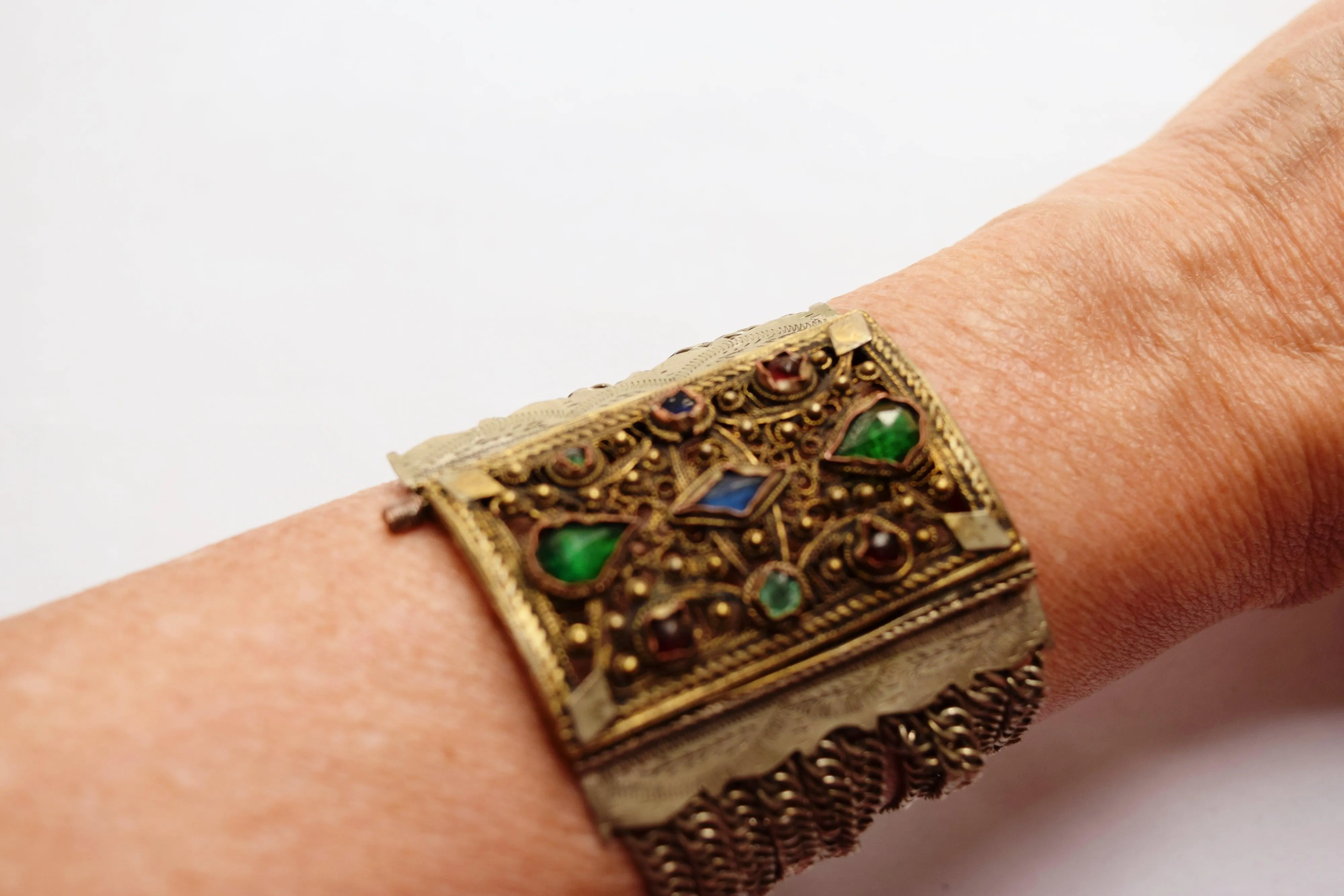 Antique Bosnian Chain Bracelet Balkan Jewelry from The Ottoman Era