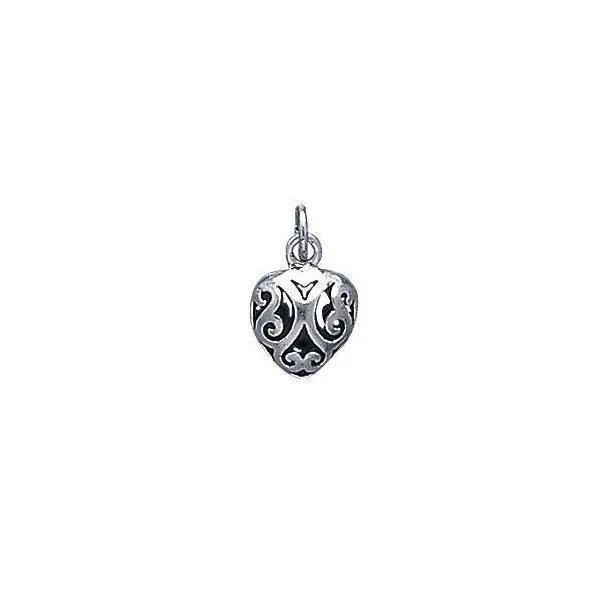 Celtic Spiral Filigree Heart CharmTC187