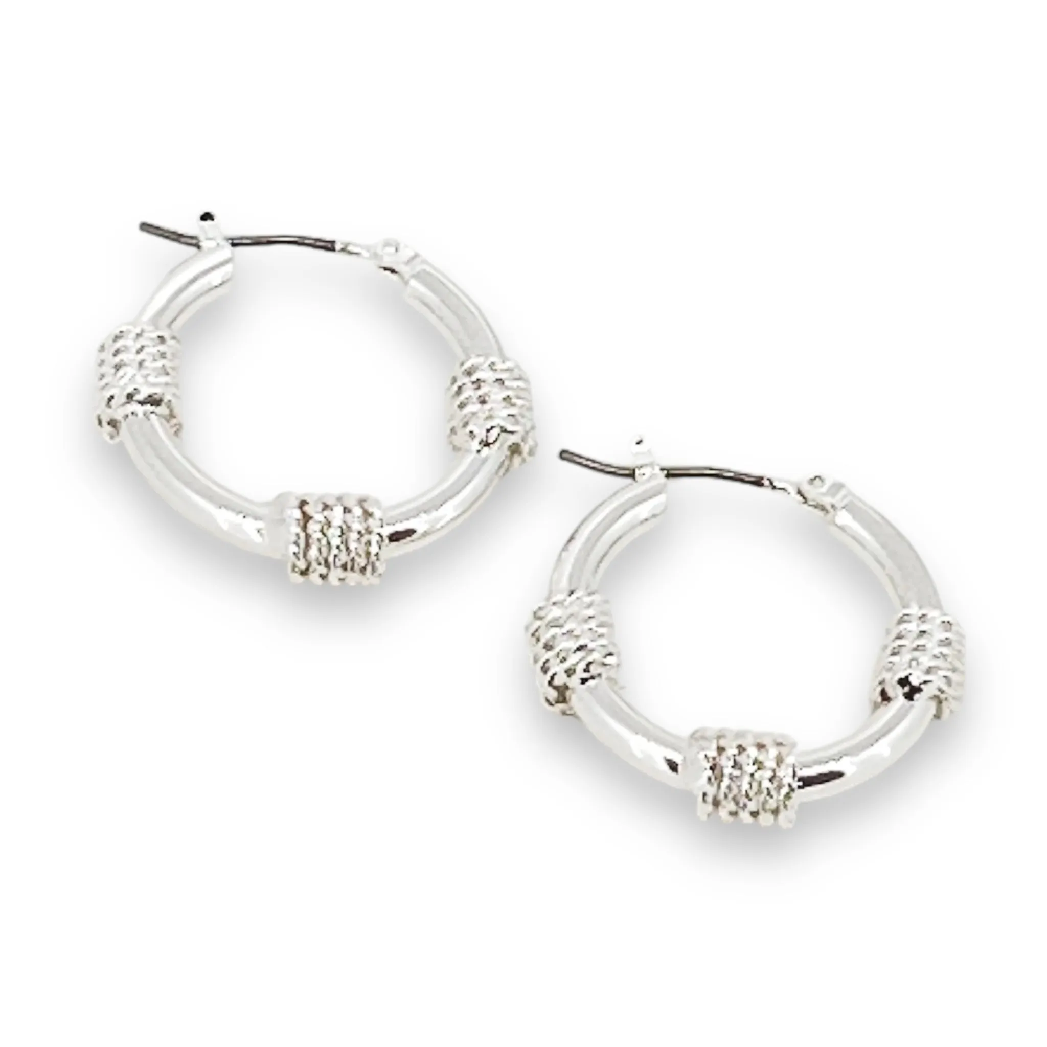 Envy Filagree Hoop Earrings Silver