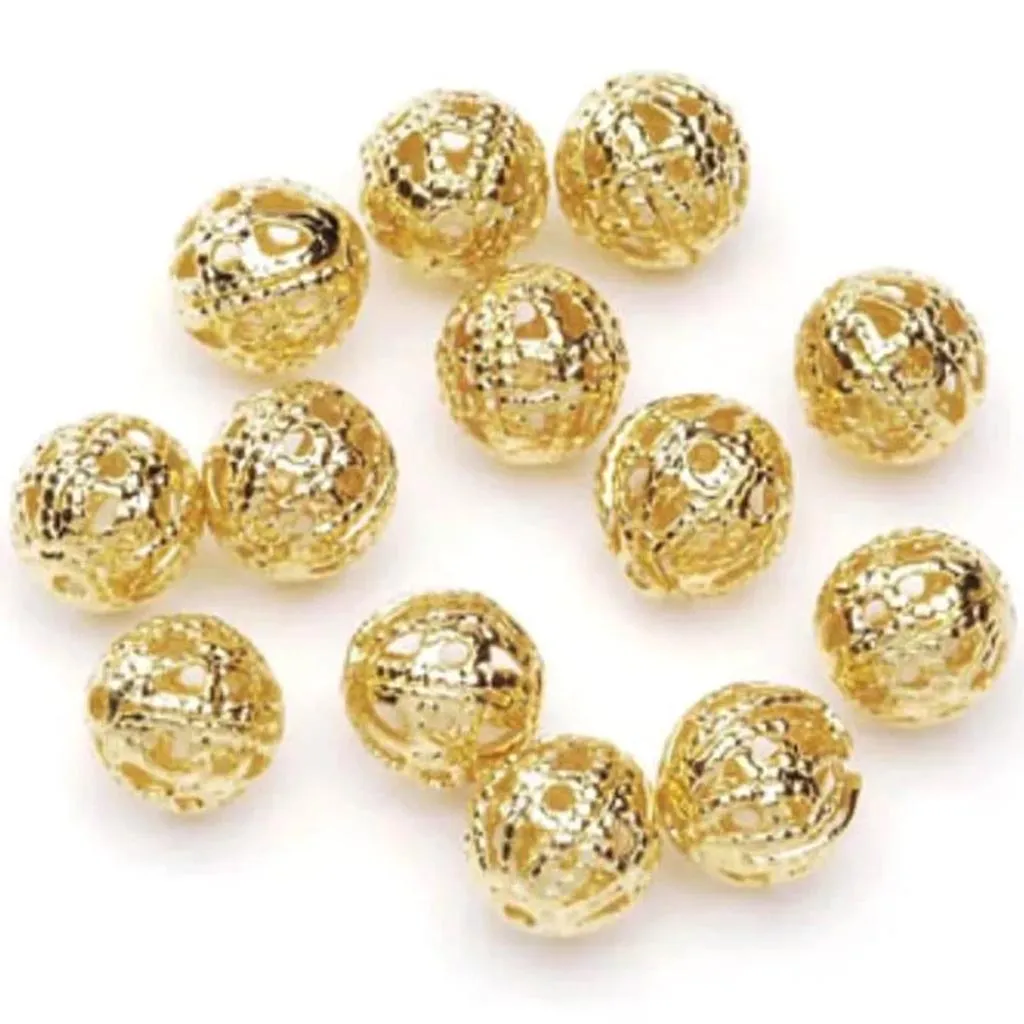Filigree Beads Round