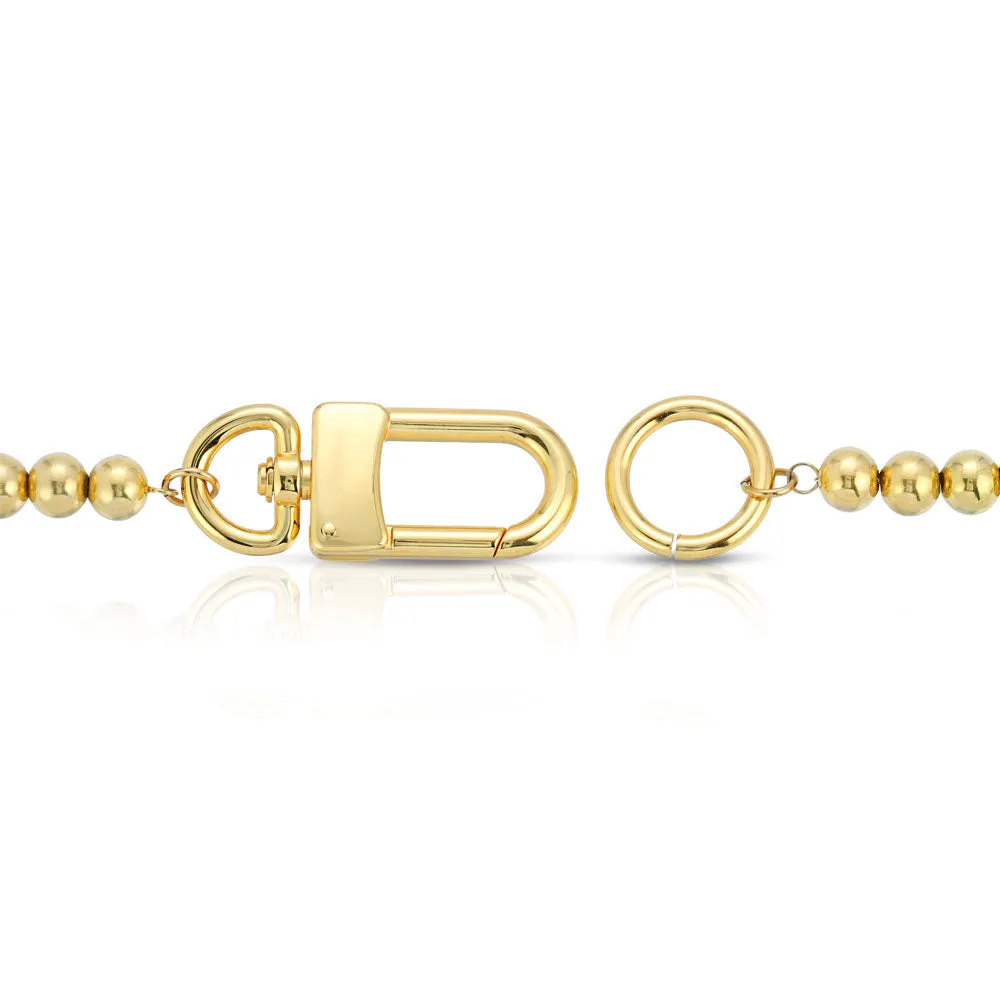 Half & Half Gold Pearl Bracelet