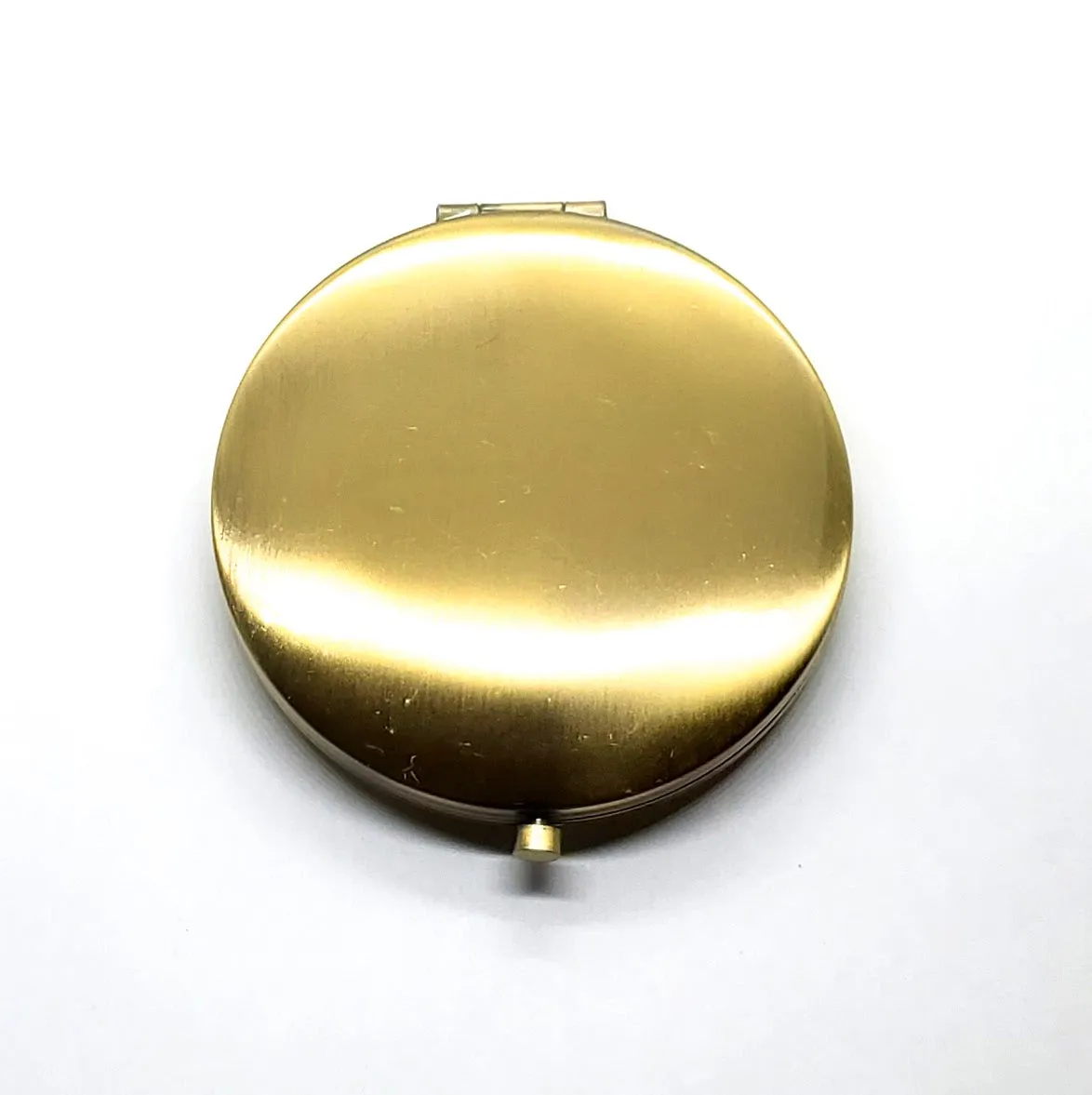 Handmade Oxidized Brass Octopus Compact Mirror