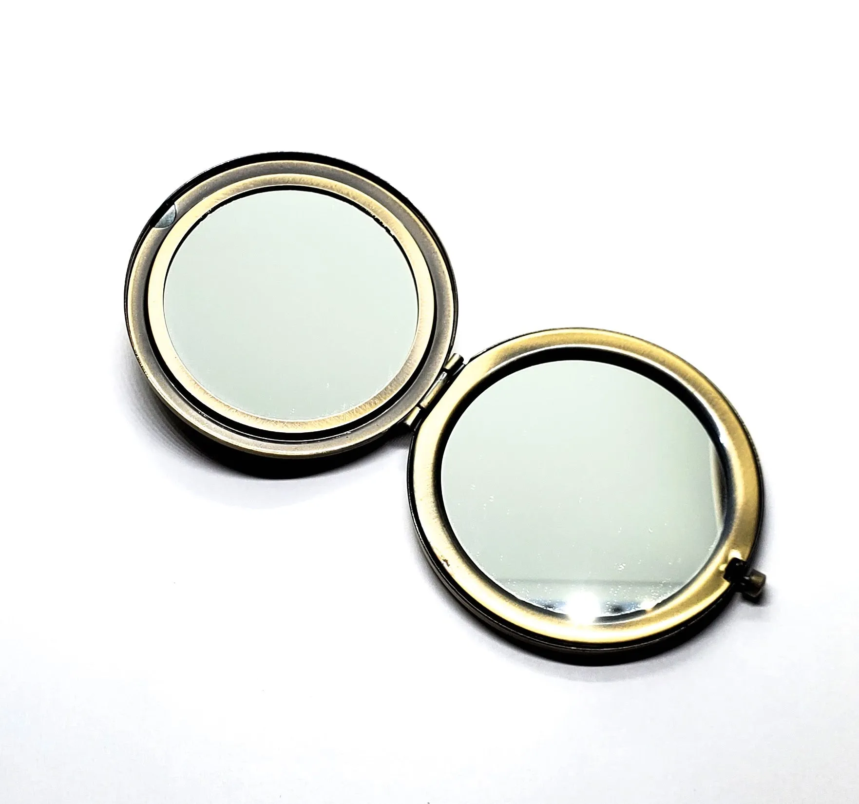 Handmade Oxidized Brass Octopus Compact Mirror