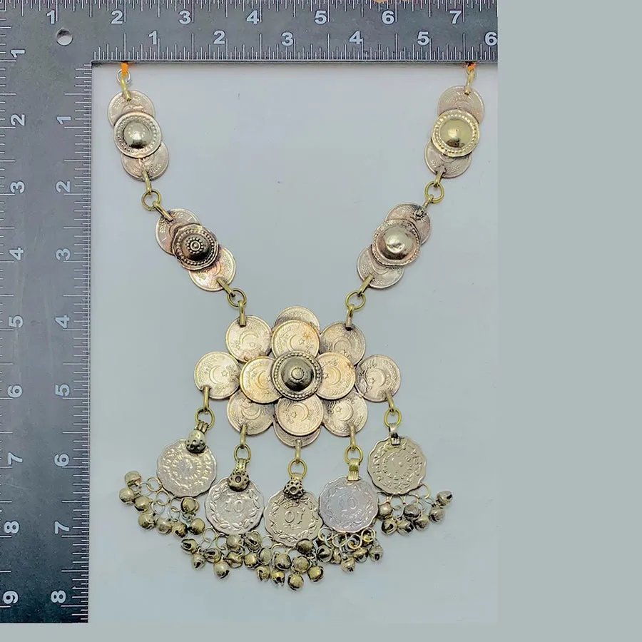 Handmade Vintage Coins Pendant Necklace