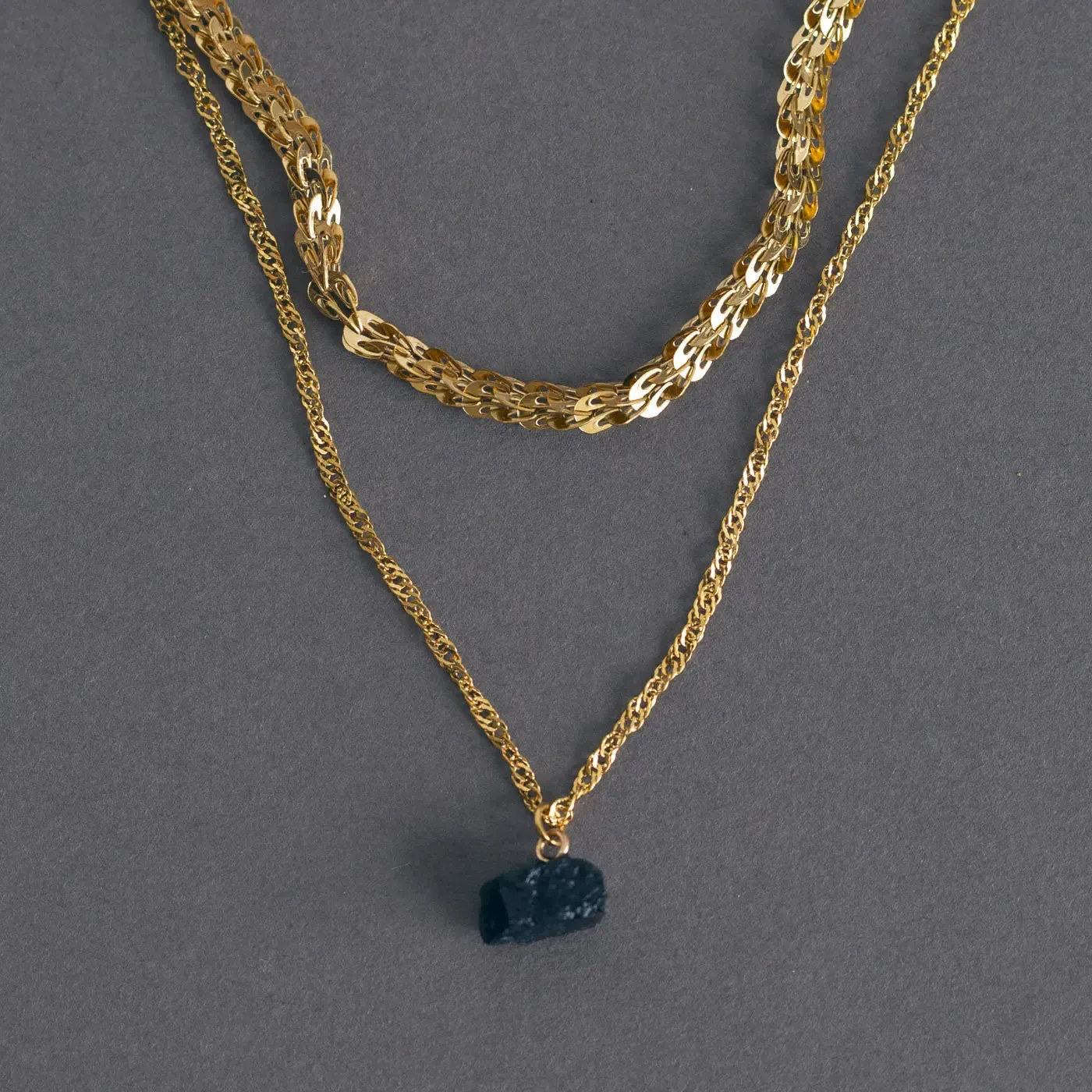Isolde - Black Agate Necklace