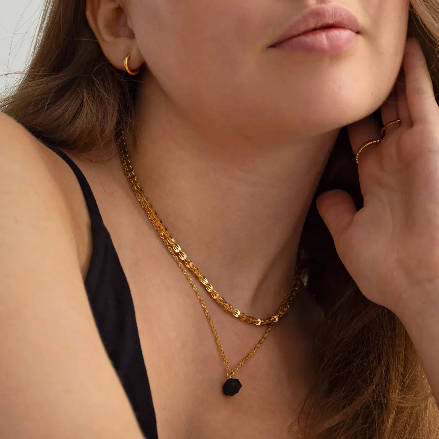 Isolde - Black Agate Necklace