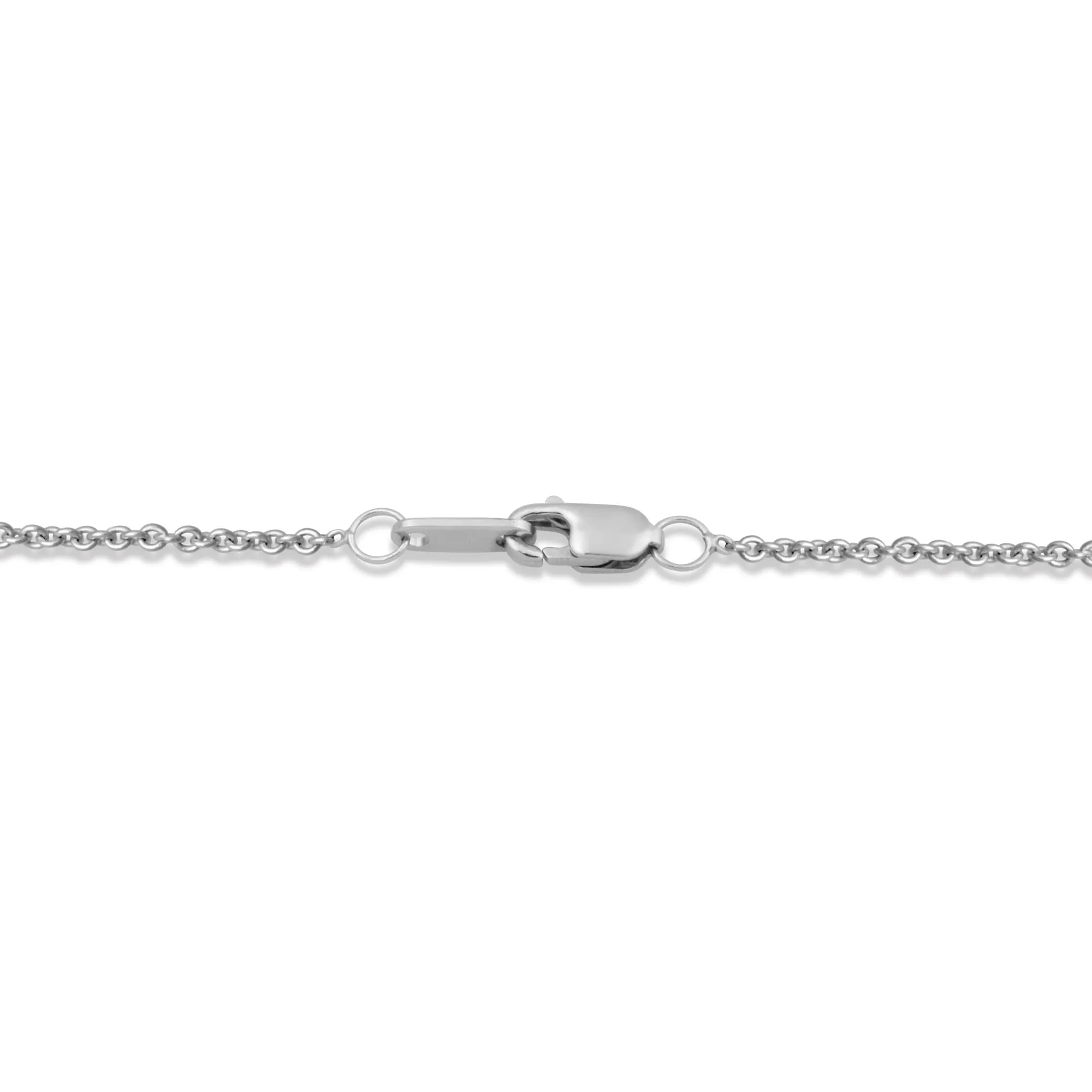 Jewelili Sterling Silver With Swiss Blue Topaz and Created White Sapphire Halo Pendant Necklace