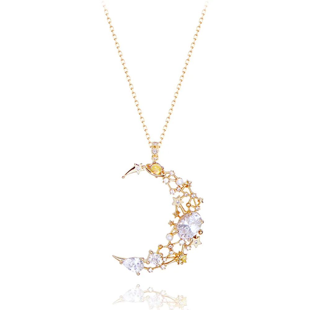 LUNA EFFECT Long Chain Necklace