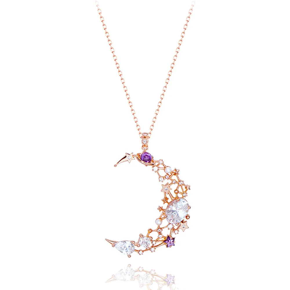 LUNA EFFECT Long Chain Necklace