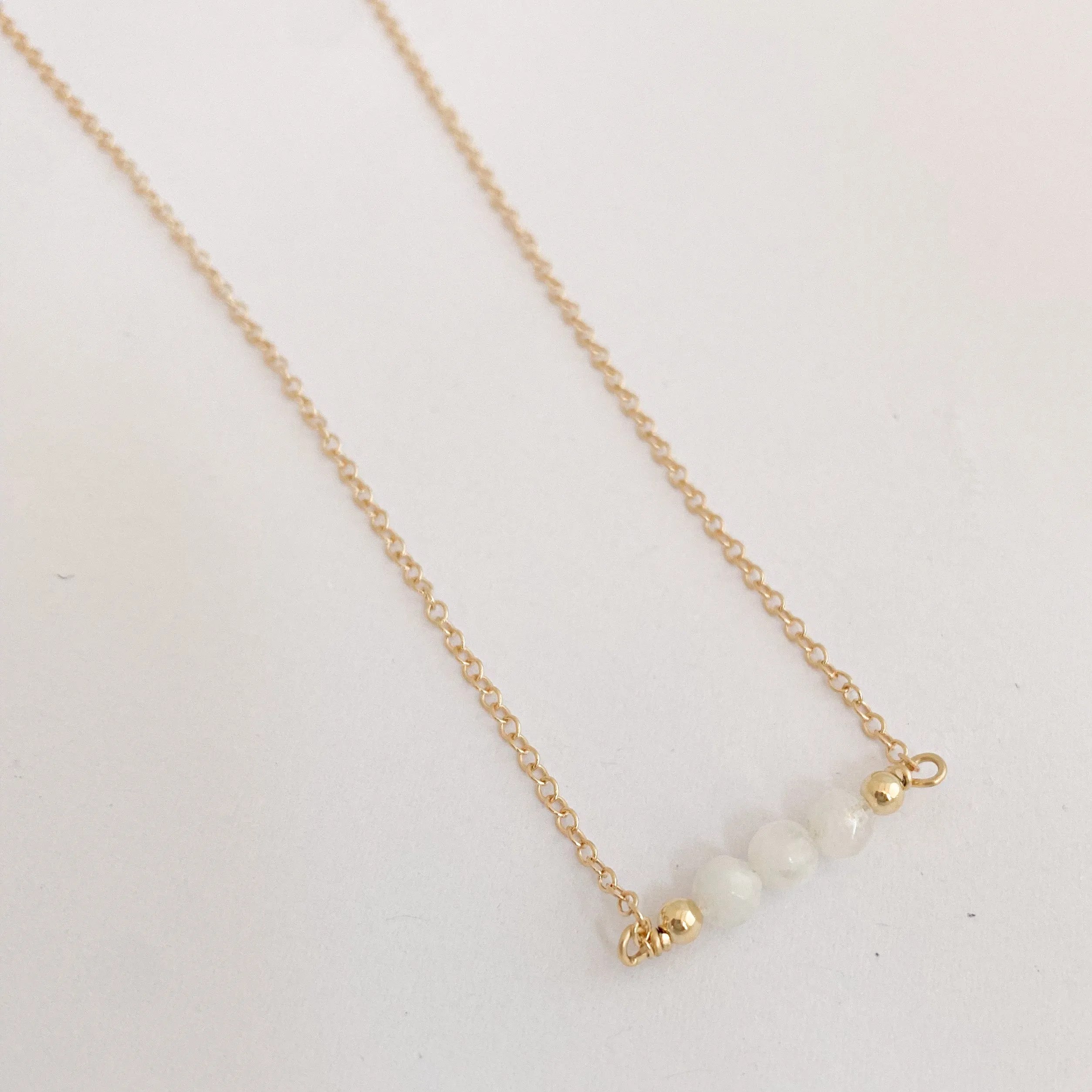 Moonstone Bar Necklace