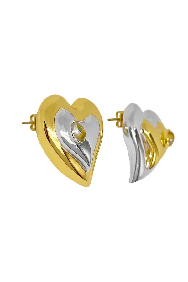 Morgan Earrings Mixed Metal
