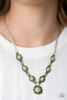 Open Door Jewelry - Desert Dreamin - Green Necklace - Paparazzi Accessories