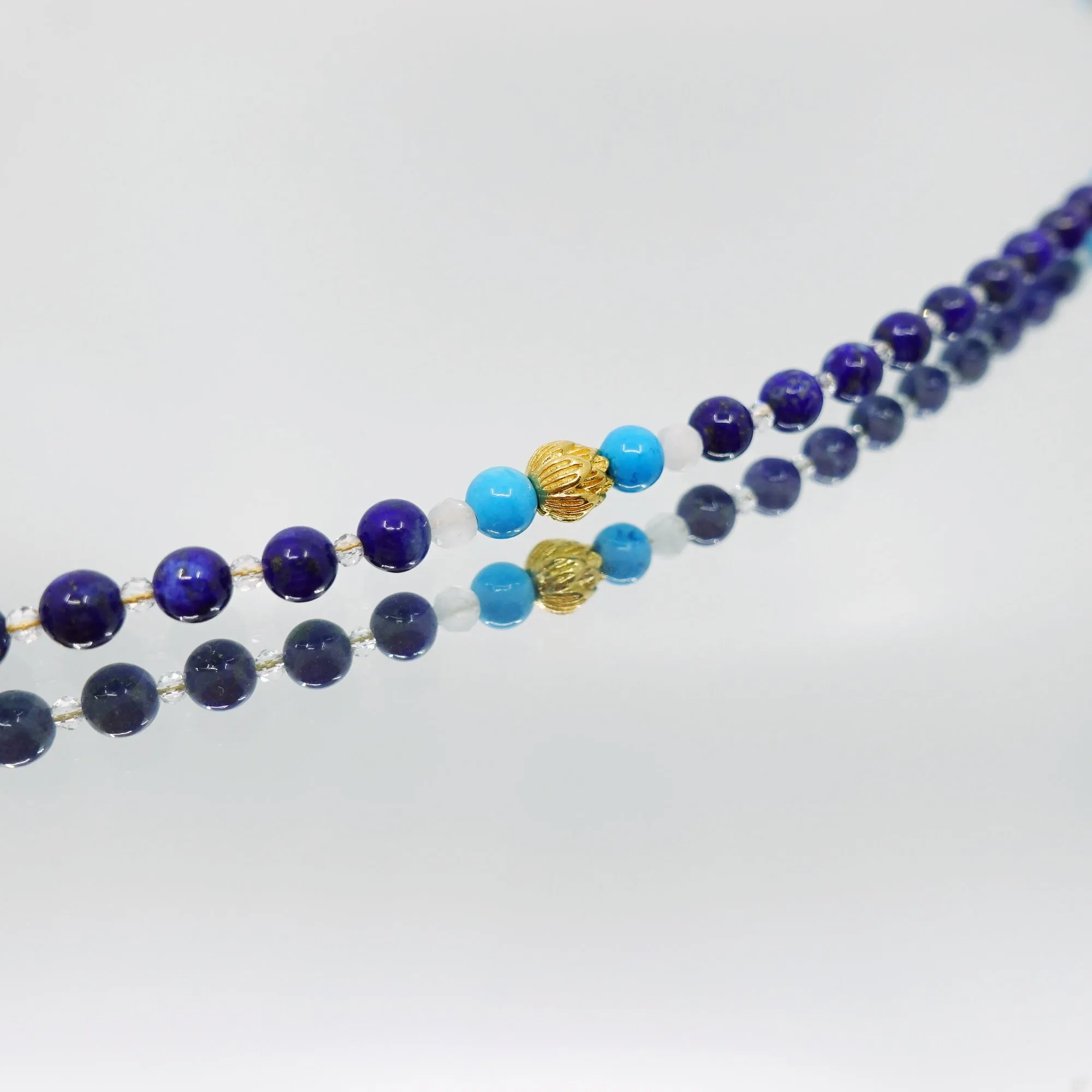 Return to Origin 4mm Lapis Pendant Necklace