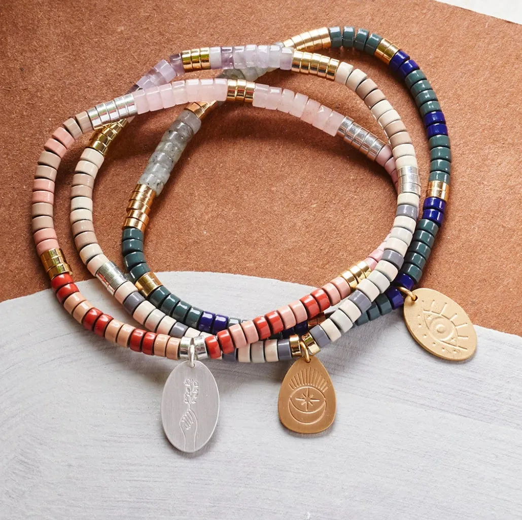 Scout Stone Intention Bracelet - Howlite / Silver