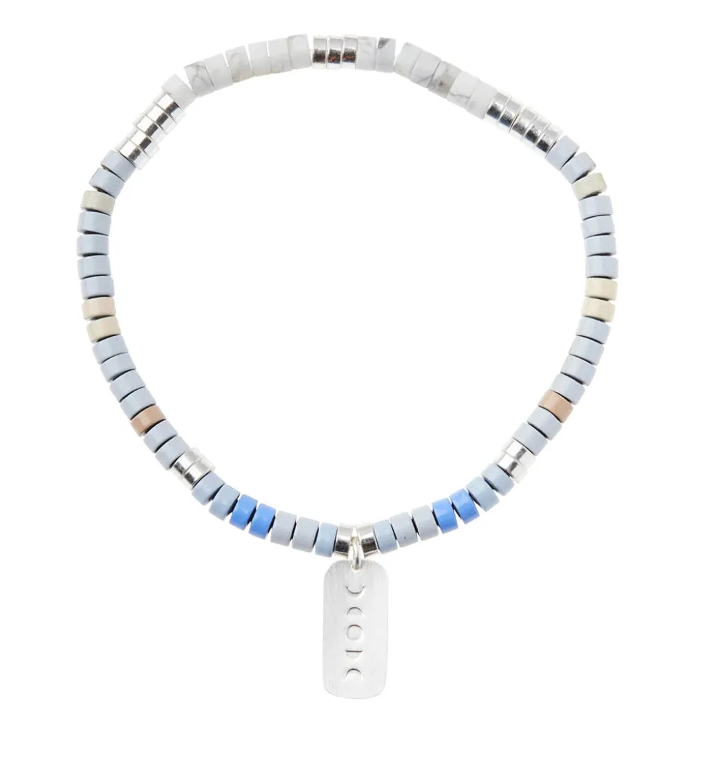 Scout Stone Intention Bracelet - Howlite / Silver