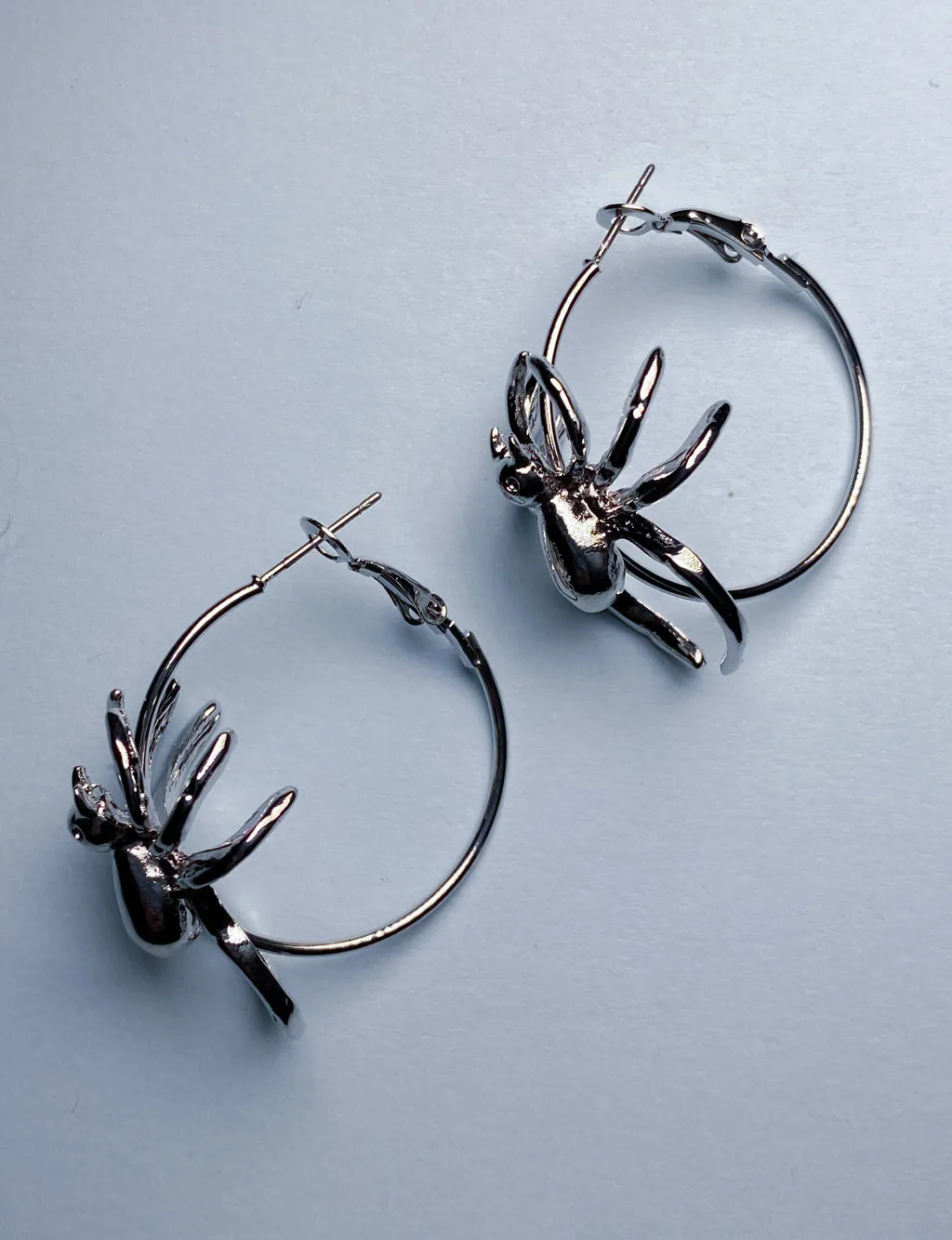 SPIDER HOOP EARRINGS