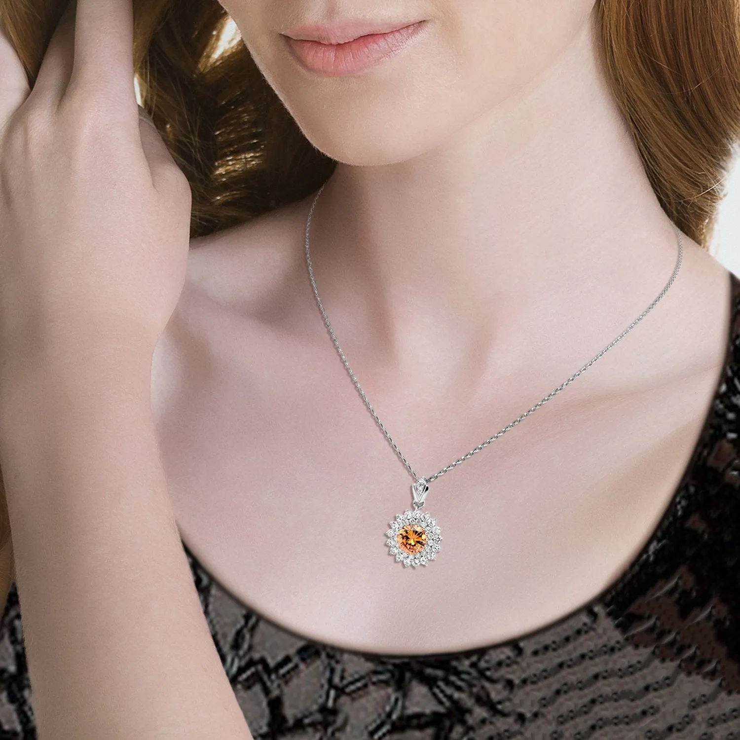 Topaz Crown Necklace / Pendant
