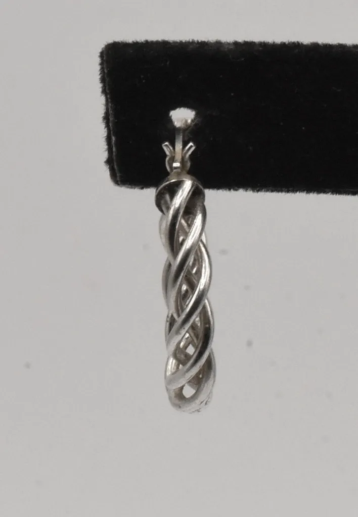 UNMATCHED Vintage Sterling Silver Twisted Hoop Earring